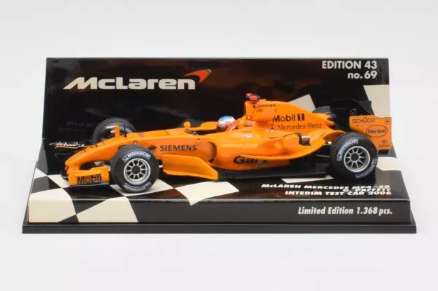 Minichamps Mclaren F1 Mercedes Mp4 20 G.paffet Test Car 2006 1:43 64395